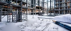 Planos y estructura en construcción